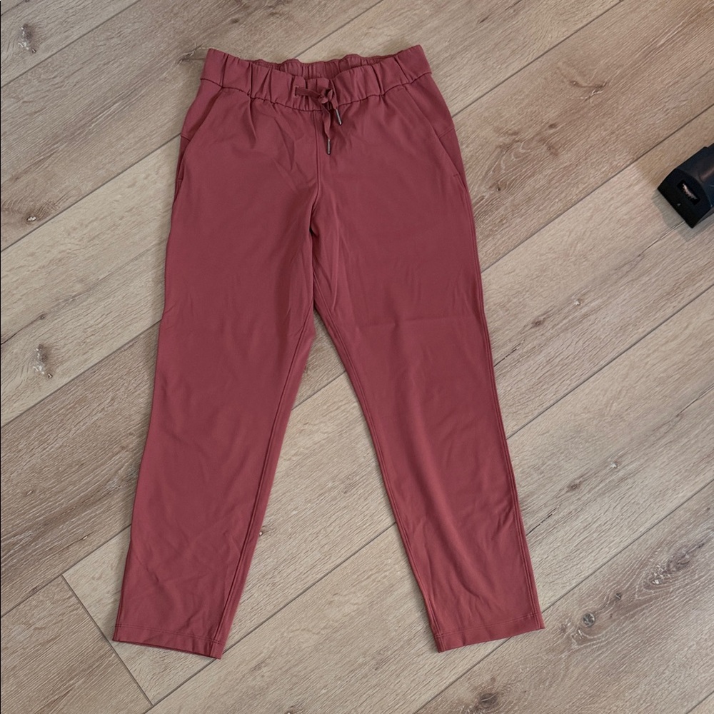 Lululemon On the Fly Casual Pants in Rust Red